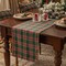 Christmas Checkered Tartan Table Runner - Green Buffalo Plaid Xmas Stain Resistant Washable Table Decoration